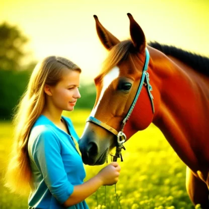 Заголовок: Толкование снов о гладении лошади: отношения, успех и духовность